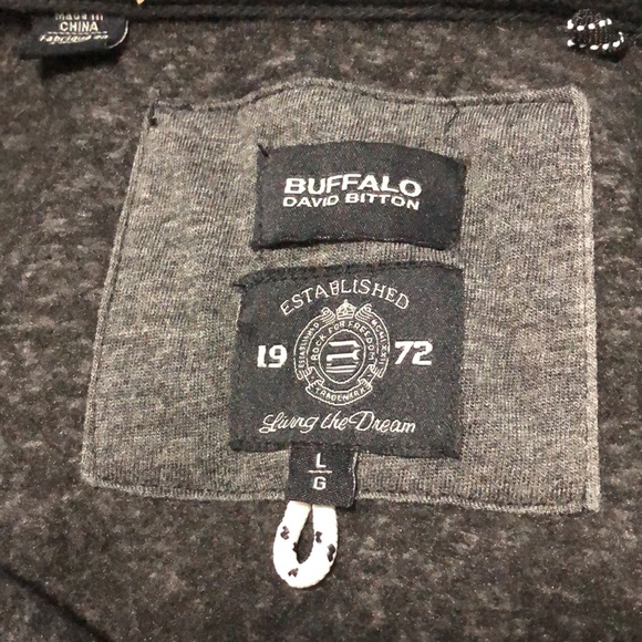 ⭐️Buffalo David Bitton⭐️ EUC Mens Zip Front Hoodie. - Picture 4 of 6